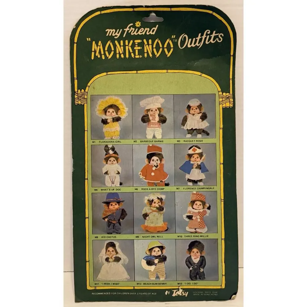 Vintage Totsy My Friend Monkenoo Outfits I Do Groom NOS NIP RARE FREE SHIPPING